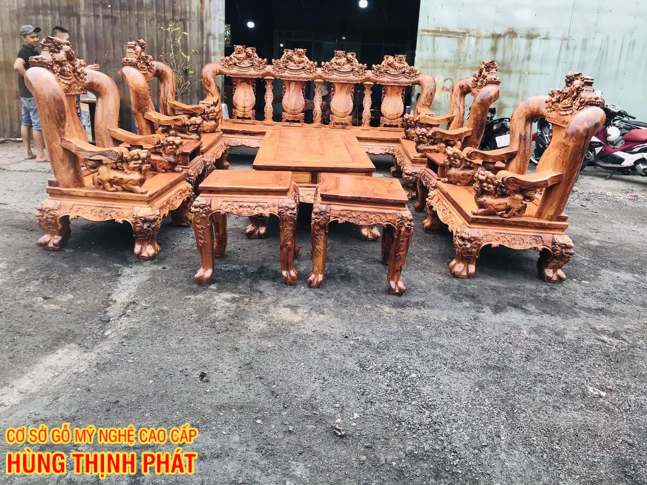 tổng quan bộ bàn ghế sau khi hoàn thành